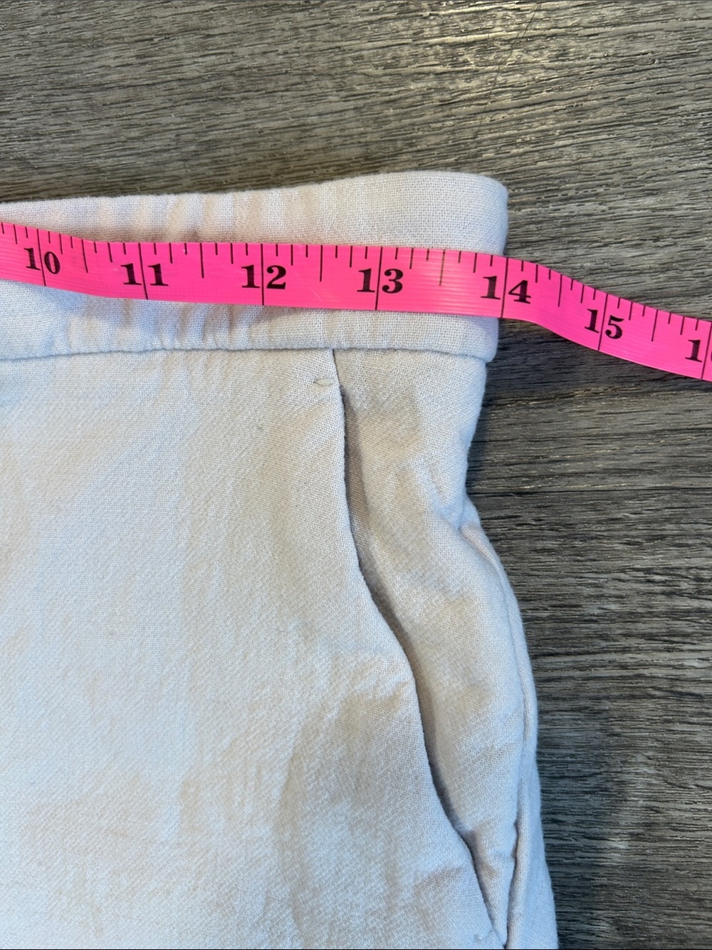 Max Mara Made in Italy Wide Leg Trousers Beige High Rise Heavyweight Size 6 - Picture 6 of 8